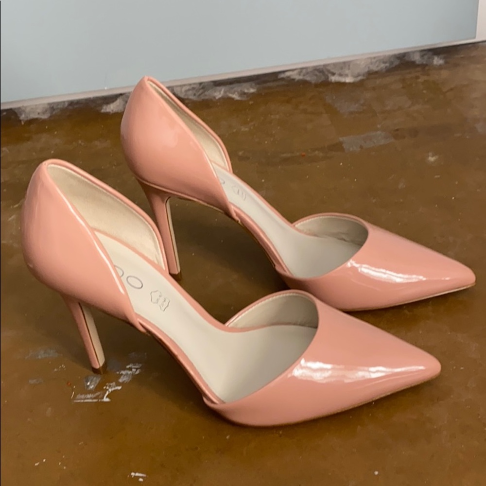 Blush pink Aldo heels